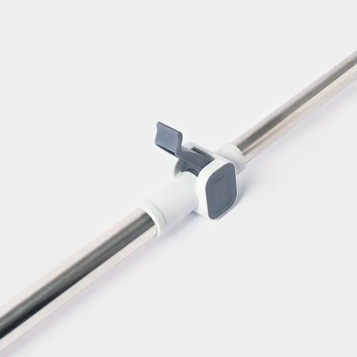 Оконная швабра с креплением на липучке 30&times;8 см, длина 103-145 см, 2 насадки, 45+180 поворот