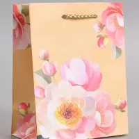 Пакет подарочный ламинированый "Душевная радость" 11,5 х 14,5 х 6,5 см