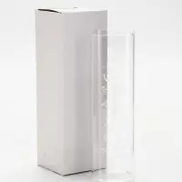 Ваза стеклянная для цветов " Цветы ", 6 х 20 см (530 мл)