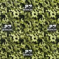 Бумага упаковочная глянец &laquo;Камуфляж&raquo;, 23 февраля, 100&times;70 см