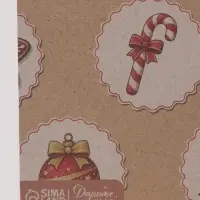 Набор упаковочной бумаги &laquo;Зимняя сказка&raquo;,4 листа, крафт, 70 &times; 100 см
