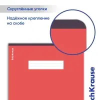 Тетрадь 48 листов в клетку, ErichKrause Unicolor, обложка мелованный картон, МИКС