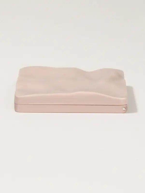 Зеркало складное &laquo;Волна&raquo;, 7&times;7 см, с увеличением х2, бежевое