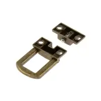 Замок-защелка на ящик ZM01, 2.5&times;2 см, цвет бронза, 4 шт.