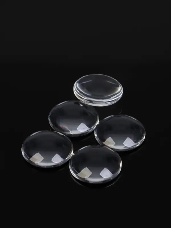 Кабошон стекло, круг 18 мм (набор 5 шт.), прозрачный