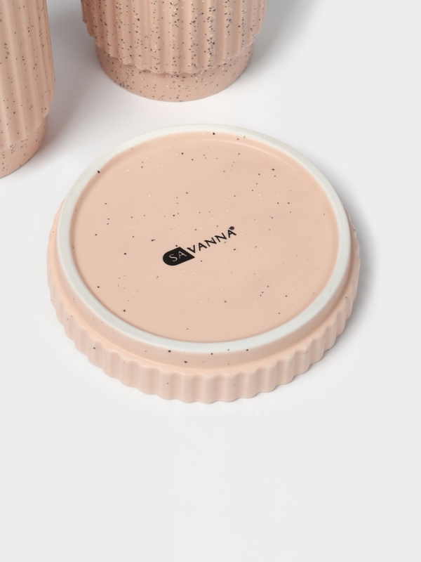 Набор для ванной Набор для ванной "Крошка" 3 предмета (дозатор для мыла, стакан, мыльница)