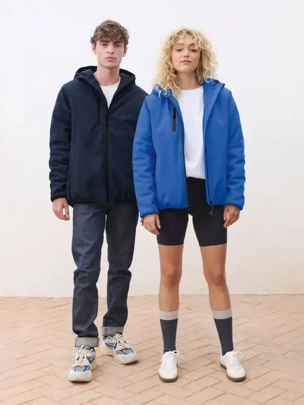 Куртка софтшелл с капюшоном мужская Falcon Men, темно-серая, размер S Куртка софтшелл с капюшоном мужская Falcon Men, темно-серая, размер S