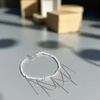 Колье &laquo;Дуга и водопад&raquo;, L=30 см, белое в серебре