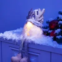 Фигура текстиль &laquo;Гном лосяш&raquo; 33 см, 1 LED, от батареек AG13&times;3, свечение тёплое белое