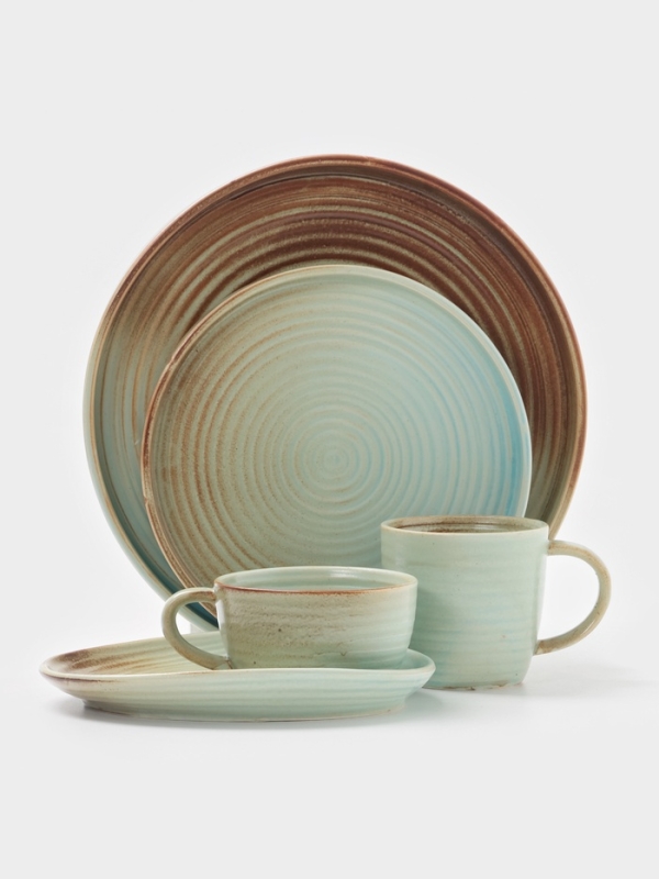 Салатник "Sand Ripples" Magistro 12,5см, 12,5х6 цвет желтый, голубой, коричневый