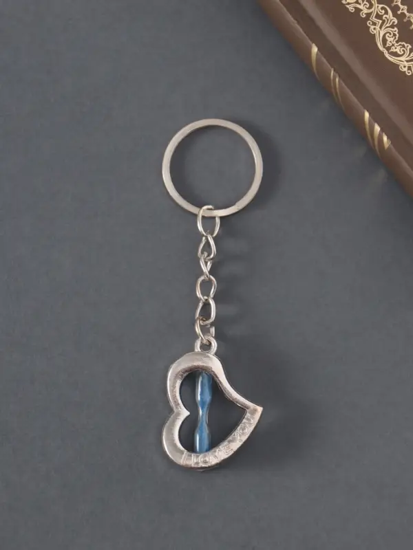 Брелок металл Брелок металл "Песочные часики в сердце" 3х2,5 см