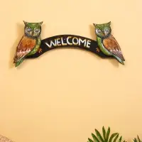Панно &laquo;Совушки welcome&raquo;, 50&times;4&times;20 см, дерево