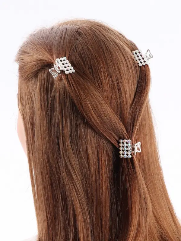 Крабик для волос «Классик», 2.5 см, серебро Крабик для волос «Классик», 2.5 см, серебро