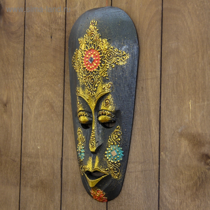 Маска дерево Маска дерево "Золотой абориген" 3х12х30 см