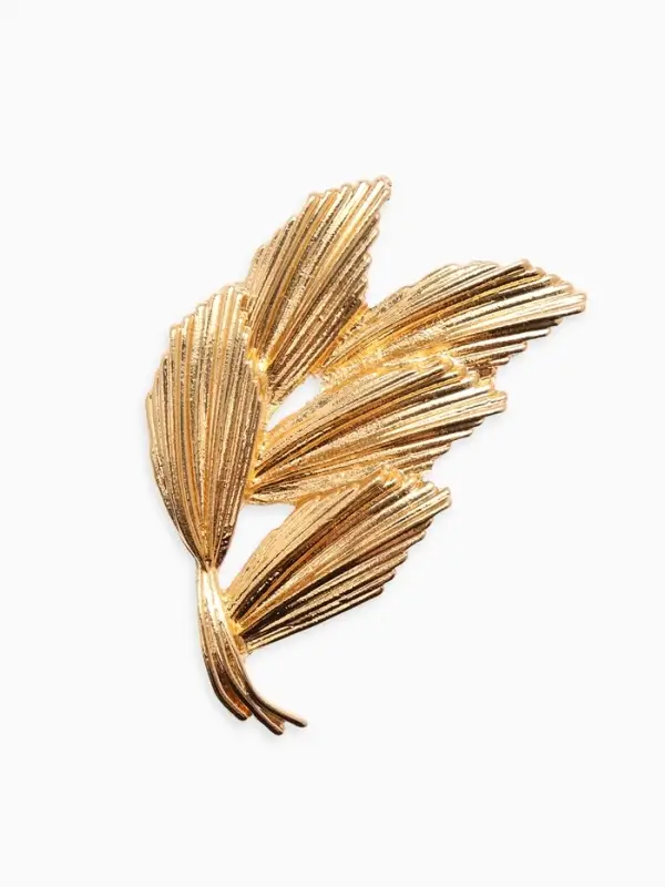 Брошь  Брошь "Колоски", цвет золото