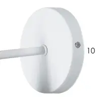 Светильник Бра 2609/1WT, E27, 40 Вт, белый, 10&times;12&times;17.5 см