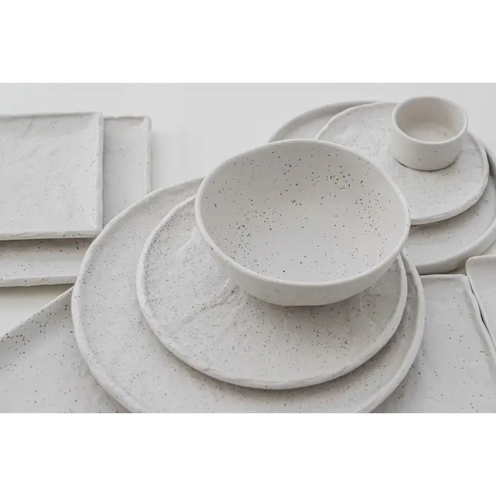 Блюдо для подачи Magistro Slate, d=21 см, фарфор, белое