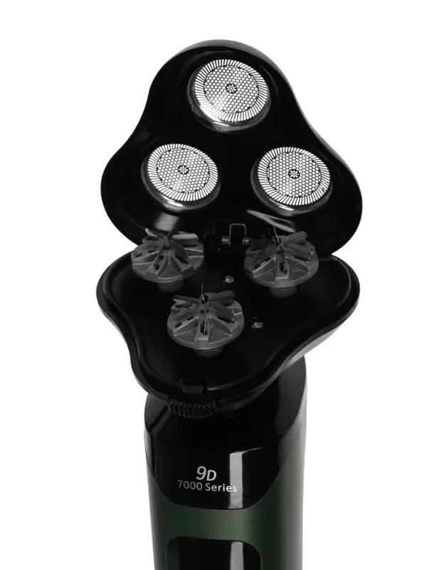 Электробритва LBR-13, 3 Вт, роторная, 3 головки, сухое бритьё, триммер, от АКБ