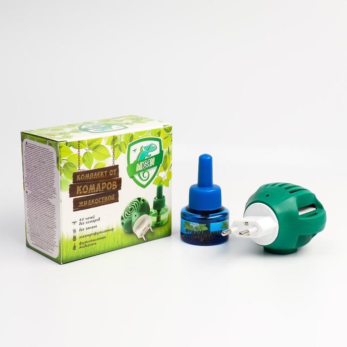 Комплект Комплект "Migan", от комаров, фумигатор и флакон, 30 мл