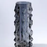 Ваза для цветов &laquo;Алонзо&raquo;, 30&times;10 см, стекло, чёрная