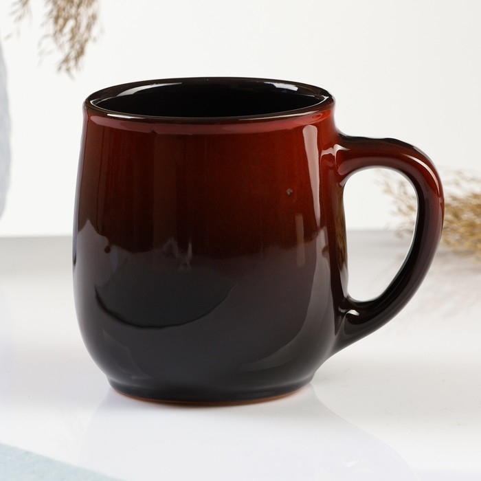 Кружка  Кружка "Форма" 0,3л / 9х9,5см, мак на черном