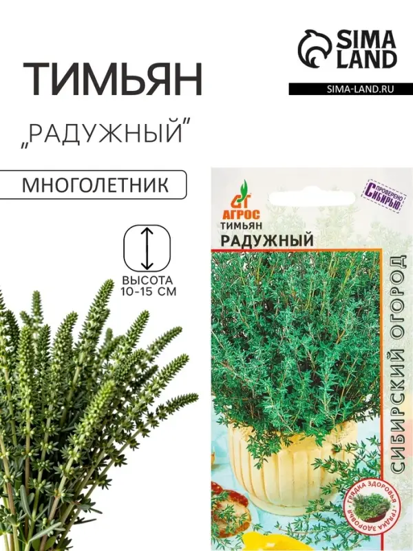 Семена Тимьян &laquo;Радужный&raquo; 0.5 г, &laquo;Агросс&raquo;