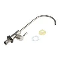 Кран для всех видов бытовых фильтров ZEIN К-04, нержавеющая сталь, сатин