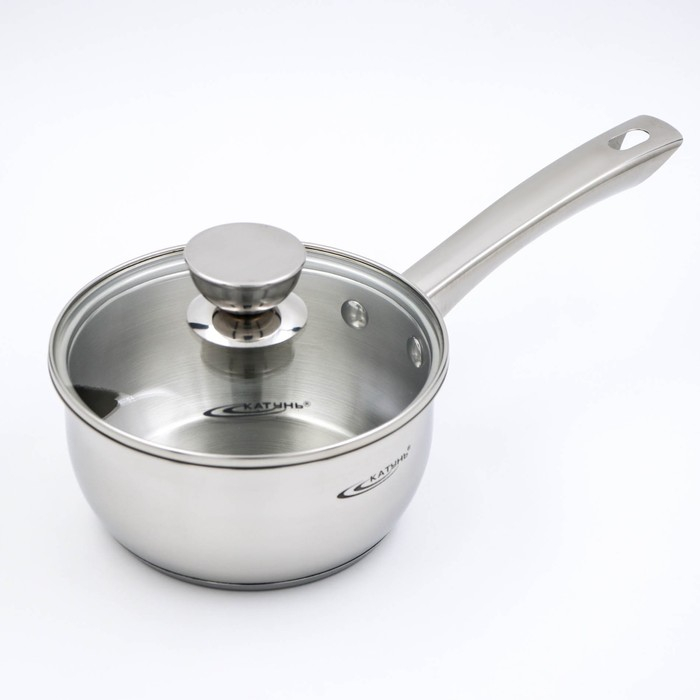 Ковш «Антея», 1,5 л, d=16 см, стеклянная крышка, капсульное дно, металлическая ручка, индукция Ковш «Антея», 1,5 л, d=16 см, стеклянная крышка, капсульное дно, металлическая ручка, индукция