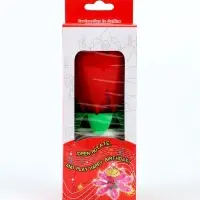 Свеча для торта музыкальная &laquo;Тюльпан&raquo;, крутящаяся, красная, 14.5&times;6 см