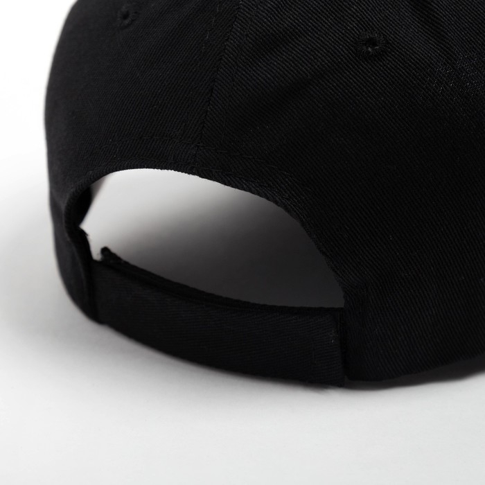 Кепка однотонная MINAKU цвет чёрный, р-р 58 Кепка однотонная MINAKU цвет чёрный, р-р 58