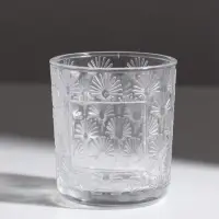 Подсвечник стеклянный &laquo;Цветочки&raquo;, 200 мл, 7.5&times;7.5&times;8.2 см