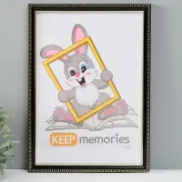 Фоторамка для фото 21&times;30 см Keep memories &laquo;Камея&raquo;, пластик, чёрный, (пластиковый экран)