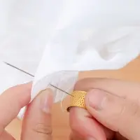 Напёрсток-кольцо, безразмерное, 1.5×1.5×1 см, 5 шт., цвет золотой