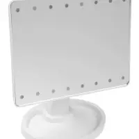 Зеркало KZ-06, подсветка, 26.5 х 16 х 12 см, 16 диодов, сенсорная кнопка, белое