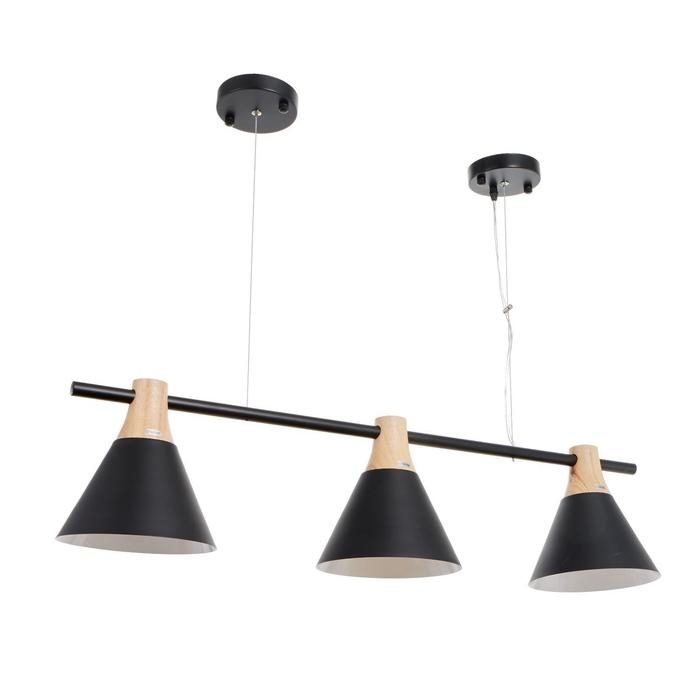 Люстра 1066/3BK E27 60Вт черный 90х20х90 см BayerLux