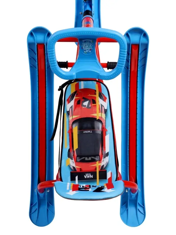 Снегокат «Twiny 1+» sportcar, со спинкой, голубой, красный, TW1+/SC Nika Kids Снегокат «Twiny 1+» sportcar, со спинкой, голубой, красный, TW1+/SC Nika Kids