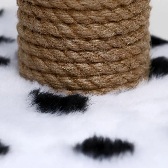 Когтеточка для котят, 30&times;20&times;34 см, двойная, джут, белая