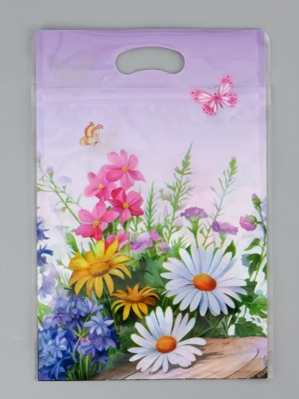 Пакет подарочный, с zip-lock застежкой, Пакет подарочный, с zip-lock застежкой, "Ёжик", 15х23 ± 1см