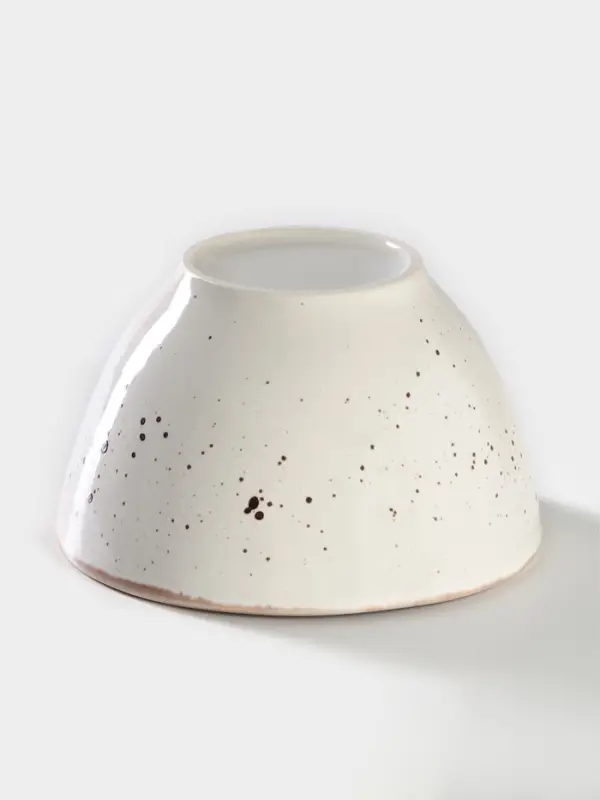 Салатник Хорекс Punto bianca, 600 мл, d=15 см, фарфор, белый