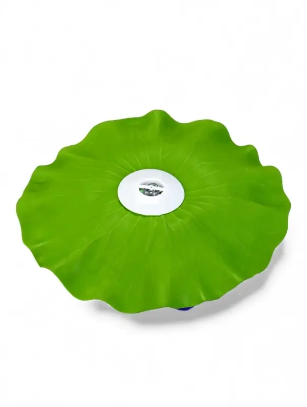 Садовый светильник для водоемов 28 х 28 х 9 см на солнечной бат-е Садовый светильник для водоемов 28 х 28 х 9 см на солнечной бат-е "Лотос" фиол-ый N010