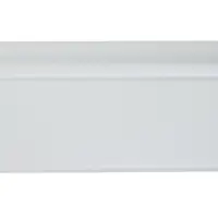 Плинтус напольный фигурный &laquo;Идеал. Дюра&raquo;, 2200&times;80 мм, цвет 001 белый