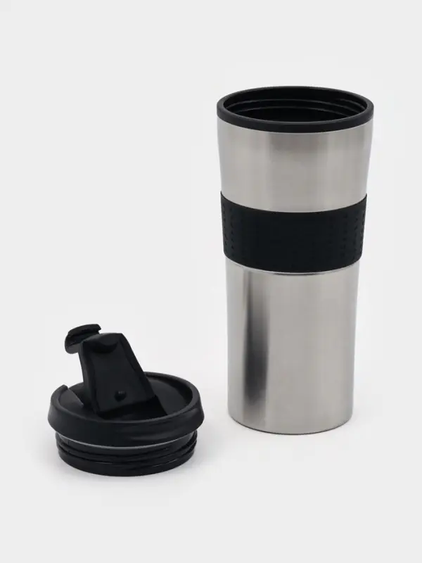 Термокружка, 450 мл, For you, сохраняет тепло 2 ч, 8&times;19 см, хром