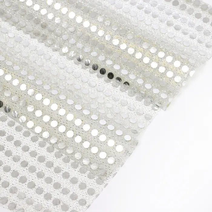 Ткань для рукоделия, сетка с пайетками, цвет сирень, лоскут 47,5 &times; 50 см