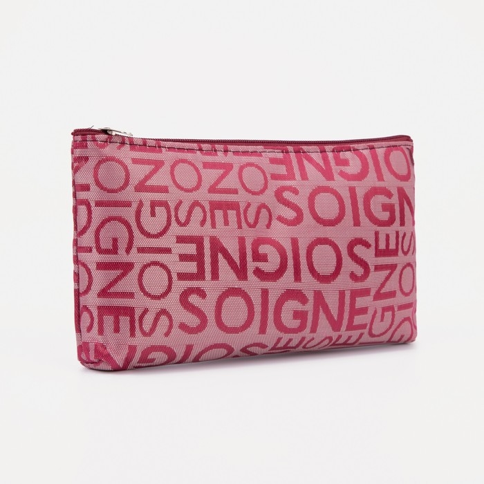 Косметичка на молнии, цвет бордовый Косметичка на молнии, цвет бордовый