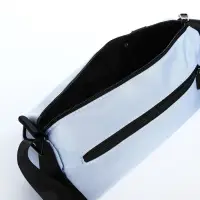 Сумка молодёжная на молнии, 29&times;11&times;15 см, голубая