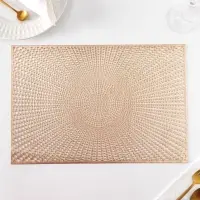 Салфетки сервировочные на стол Доляна &laquo;Ультра&raquo;, 45&times;30 см, 4 шт., золотые