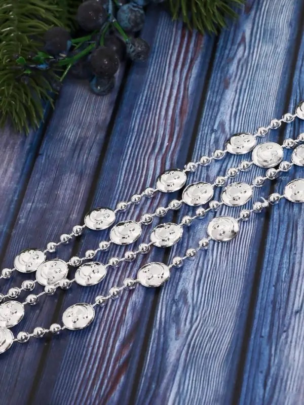 Бусы на ёлку &laquo;Смайл&raquo;, длина 2.7 м, МИКС