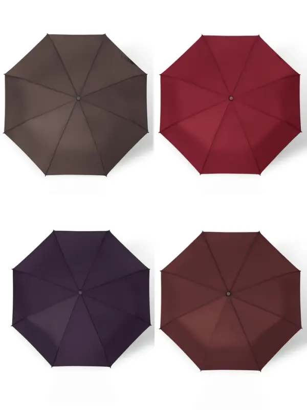 Зонт автоматический &laquo;Однотонный&raquo;, 3 сложения, 8 спиц, R=48/55 см, d=96 см, МИКС