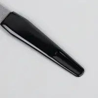 Пилка металлическая для ногтей, 17 см, цвет серебристый, чёрный