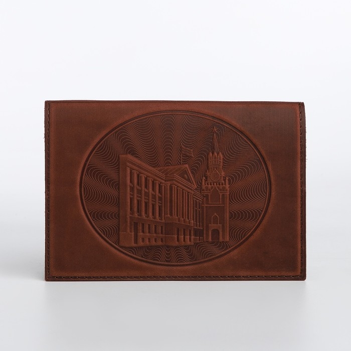 Обложка для паспорта, цвет коричневый